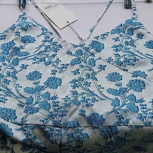 Likely NWT Isla Brocade Blue Floral Brooklyn Dress - Picture 11 of 13
